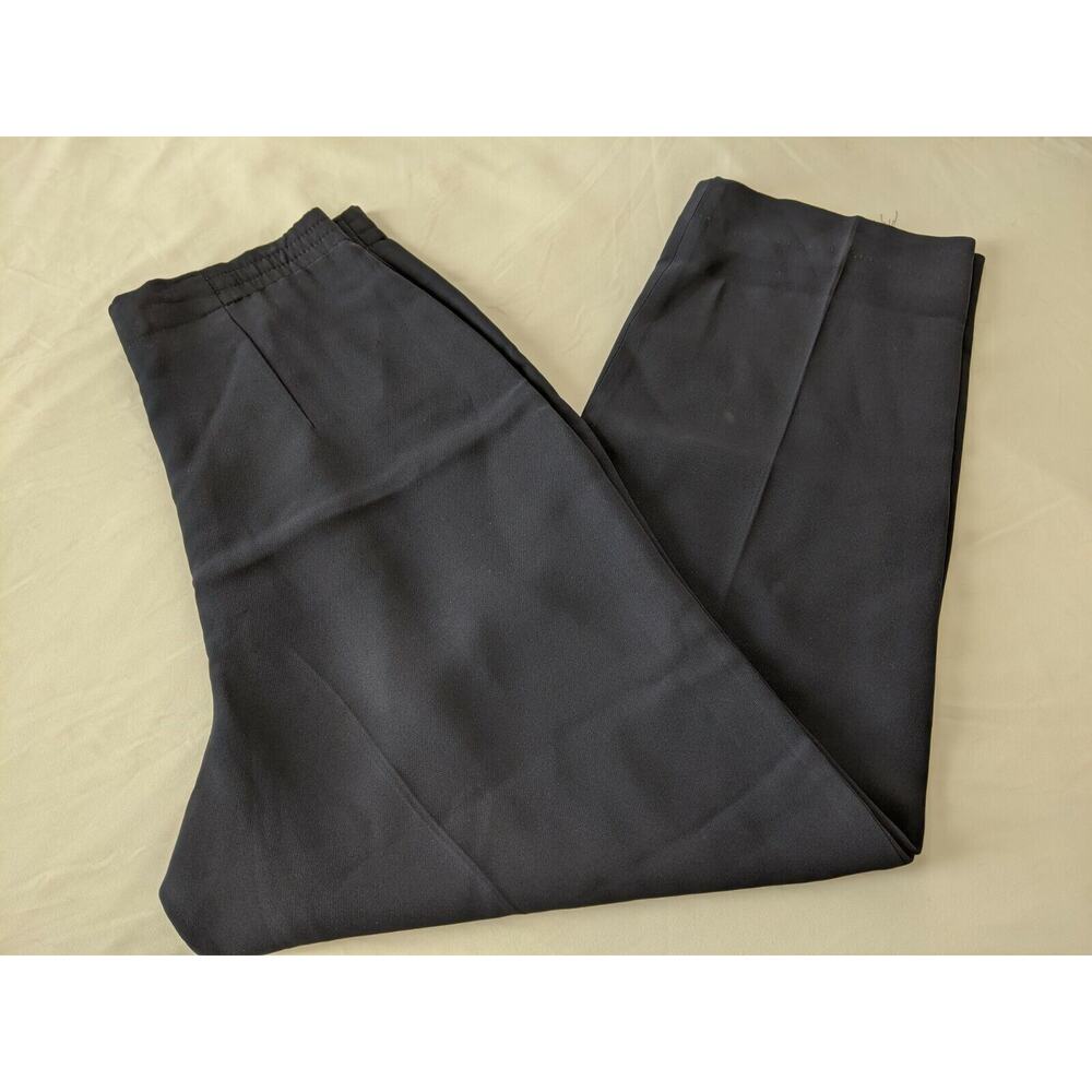 Dana Buchman Black Size 2 Dress Career Business Lined Pants 1 Pleat Pockets